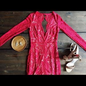 Red Lace Dress